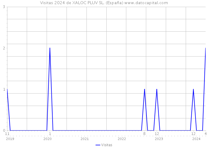 Visitas 2024 de XALOC PLUV SL. (España) 