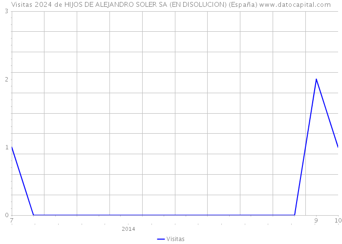 Visitas 2024 de HIJOS DE ALEJANDRO SOLER SA (EN DISOLUCION) (España) 