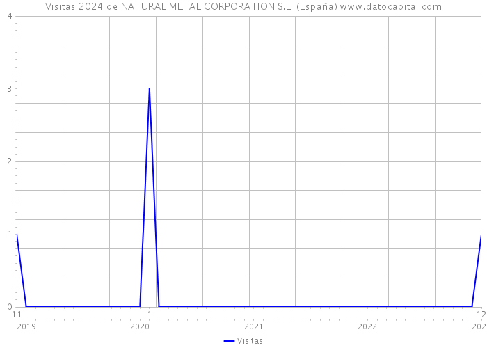 Visitas 2024 de NATURAL METAL CORPORATION S.L. (España) 