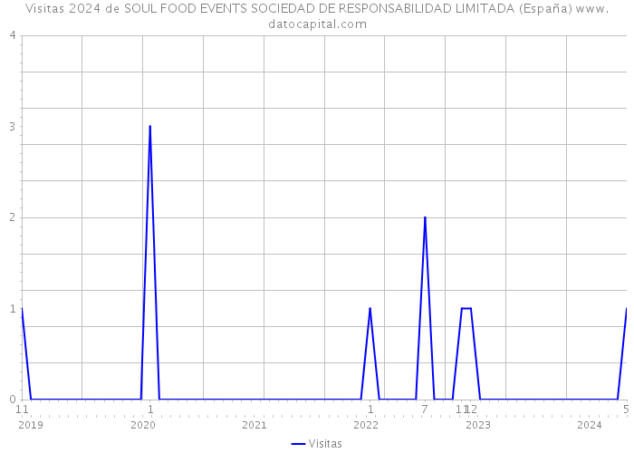 Visitas 2024 de SOUL FOOD EVENTS SOCIEDAD DE RESPONSABILIDAD LIMITADA (España) 