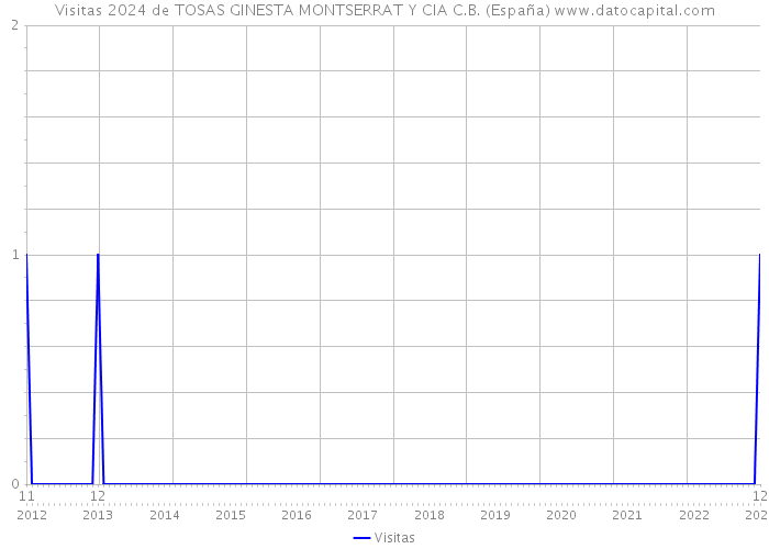 Visitas 2024 de TOSAS GINESTA MONTSERRAT Y CIA C.B. (España) 