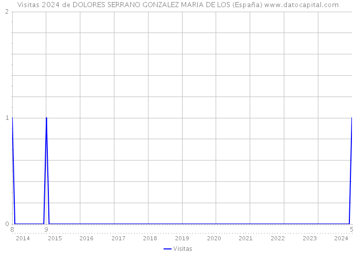 Visitas 2024 de DOLORES SERRANO GONZALEZ MARIA DE LOS (España) 