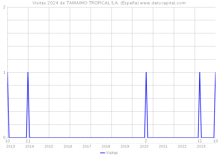 Visitas 2024 de TAMAIMO TROPICAL S.A. (España) 