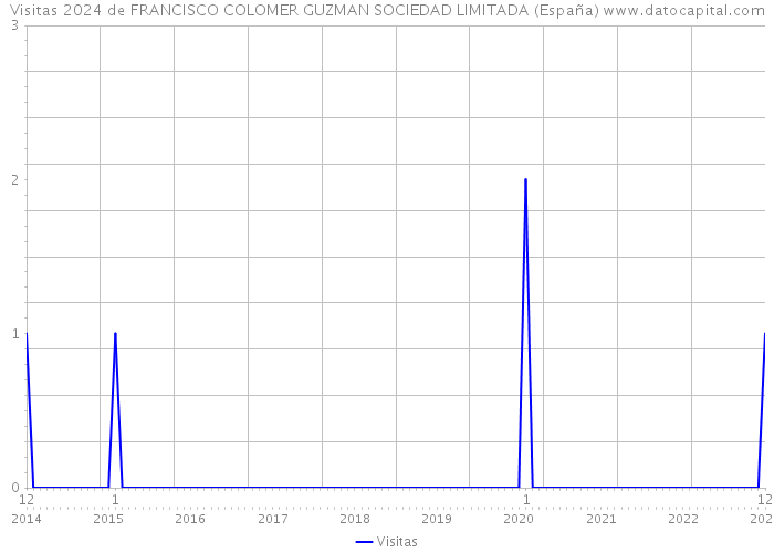 Visitas 2024 de FRANCISCO COLOMER GUZMAN SOCIEDAD LIMITADA (España) 