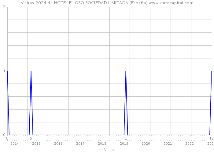 Visitas 2024 de HOTEL EL OSO SOCIEDAD LIMITADA (España) 