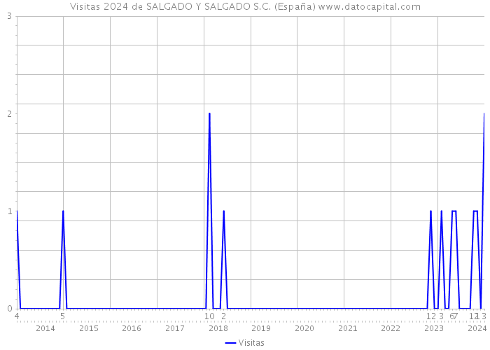 Visitas 2024 de SALGADO Y SALGADO S.C. (España) 
