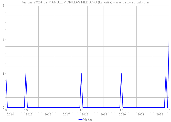 Visitas 2024 de MANUEL MORILLAS MEDIANO (España) 