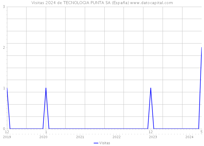 Visitas 2024 de TECNOLOGIA PUNTA SA (España) 