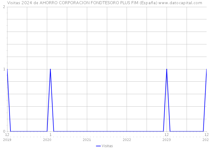 Visitas 2024 de AHORRO CORPORACION FONDTESORO PLUS FIM (España) 