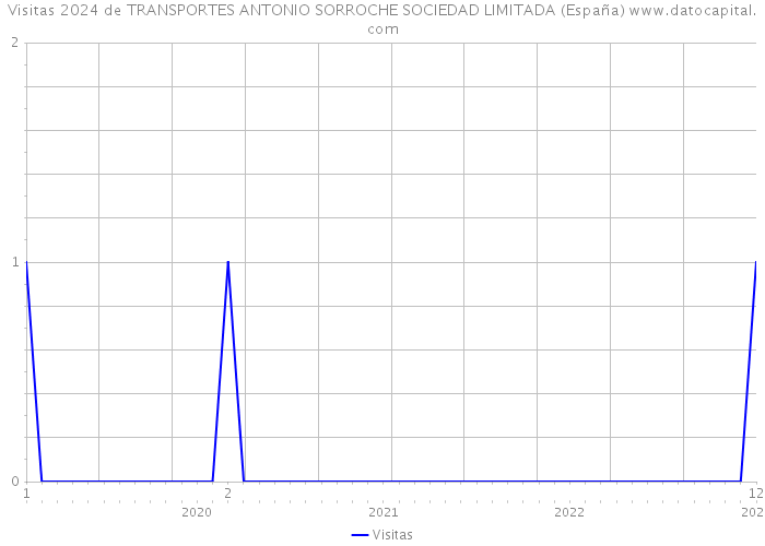 Visitas 2024 de TRANSPORTES ANTONIO SORROCHE SOCIEDAD LIMITADA (España) 