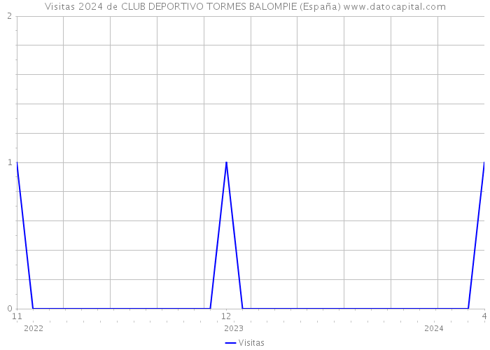 Visitas 2024 de CLUB DEPORTIVO TORMES BALOMPIE (España) 