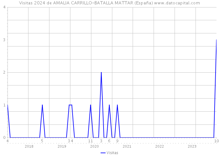 Visitas 2024 de AMALIA CARRILLO-BATALLA MATTAR (España) 