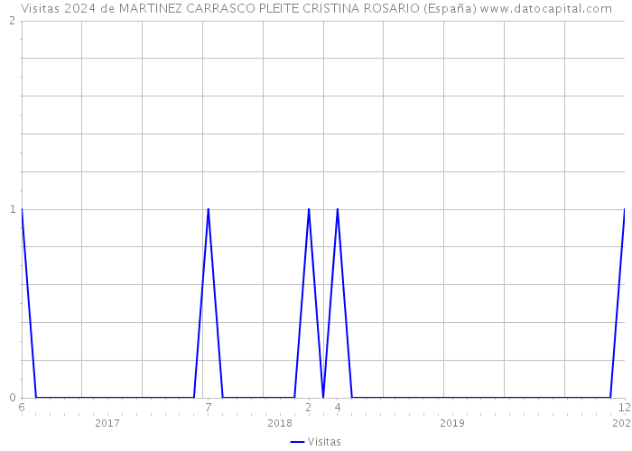 Visitas 2024 de MARTINEZ CARRASCO PLEITE CRISTINA ROSARIO (España) 