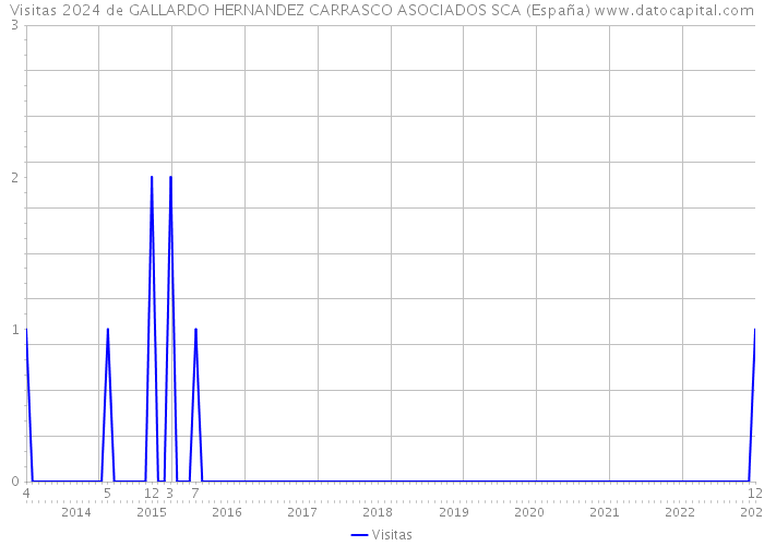 Visitas 2024 de GALLARDO HERNANDEZ CARRASCO ASOCIADOS SCA (España) 