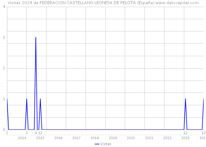 Visitas 2024 de FEDERACION CASTELLANO LEONESA DE PELOTA (España) 