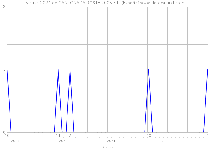 Visitas 2024 de CANTONADA ROSTE 2005 S.L. (España) 