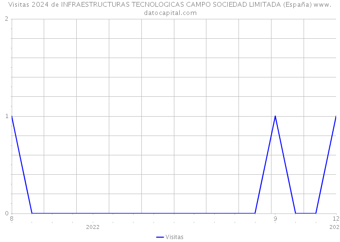 Visitas 2024 de INFRAESTRUCTURAS TECNOLOGICAS CAMPO SOCIEDAD LIMITADA (España) 