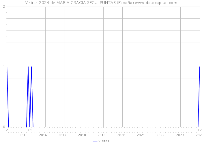 Visitas 2024 de MARIA GRACIA SEGUI PUNTAS (España) 