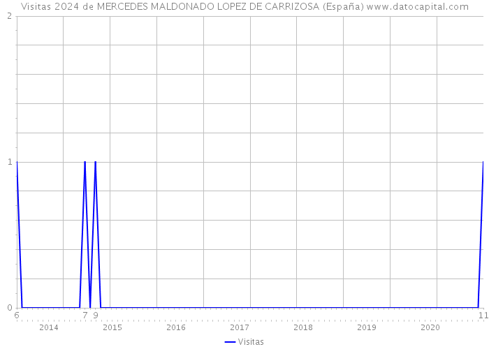 Visitas 2024 de MERCEDES MALDONADO LOPEZ DE CARRIZOSA (España) 
