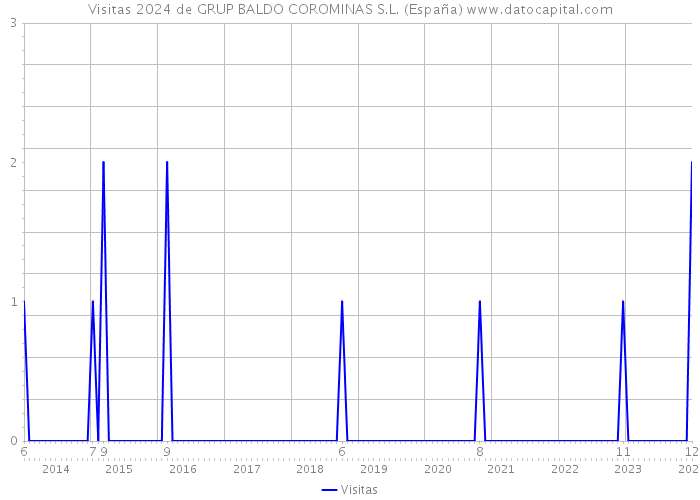 Visitas 2024 de GRUP BALDO COROMINAS S.L. (España) 