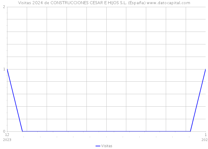 Visitas 2024 de CONSTRUCCIONES CESAR E HIJOS S.L. (España) 