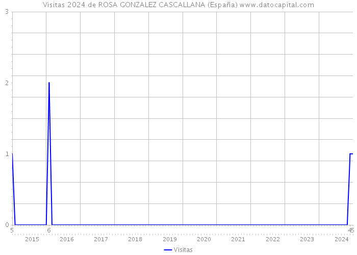 Visitas 2024 de ROSA GONZALEZ CASCALLANA (España) 