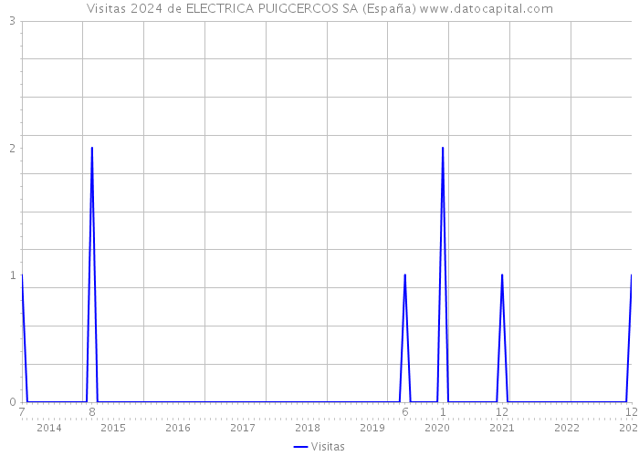 Visitas 2024 de ELECTRICA PUIGCERCOS SA (España) 