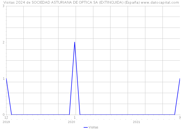Visitas 2024 de SOCIEDAD ASTURIANA DE OPTICA SA (EXTINGUIDA) (España) 
