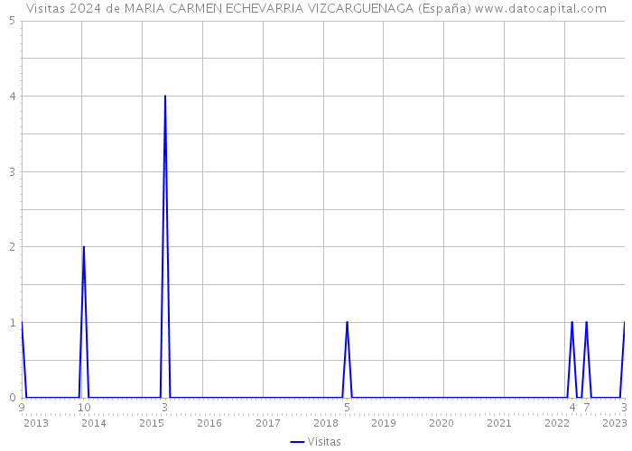 Visitas 2024 de MARIA CARMEN ECHEVARRIA VIZCARGUENAGA (España) 