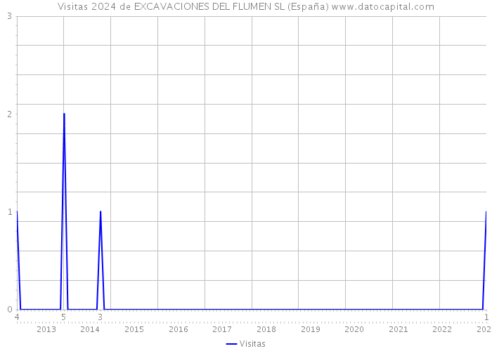 Visitas 2024 de EXCAVACIONES DEL FLUMEN SL (España) 