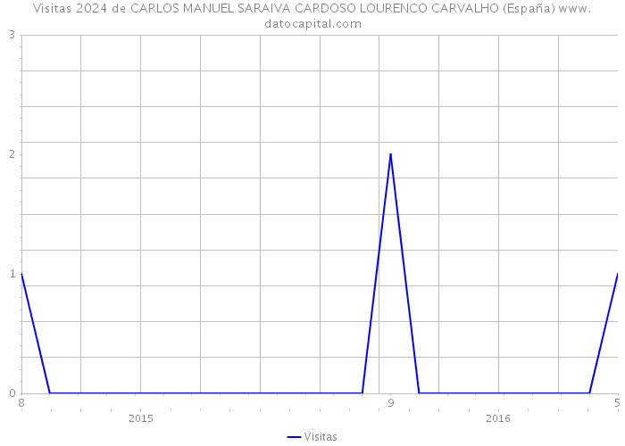 Visitas 2024 de CARLOS MANUEL SARAIVA CARDOSO LOURENCO CARVALHO (España) 