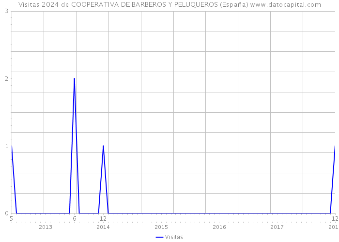 Visitas 2024 de COOPERATIVA DE BARBEROS Y PELUQUEROS (España) 