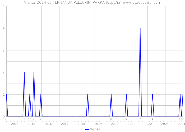 Visitas 2024 de FERNANDA PELEGRINI PARRA (España) 