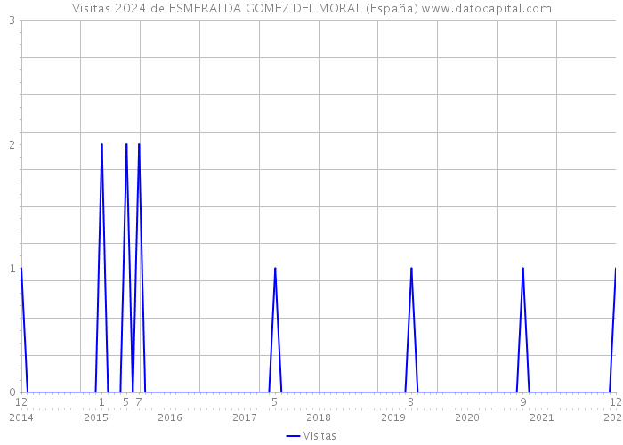 Visitas 2024 de ESMERALDA GOMEZ DEL MORAL (España) 