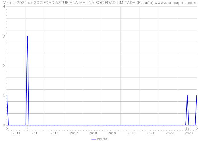 Visitas 2024 de SOCIEDAD ASTURIANA MALINA SOCIEDAD LIMITADA (España) 