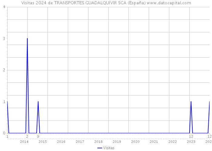 Visitas 2024 de TRANSPORTES GUADALQUIVIR SCA (España) 