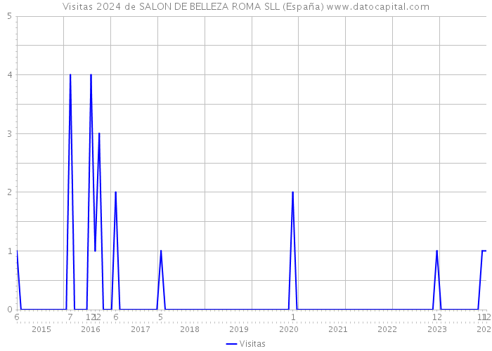 Visitas 2024 de SALON DE BELLEZA ROMA SLL (España) 
