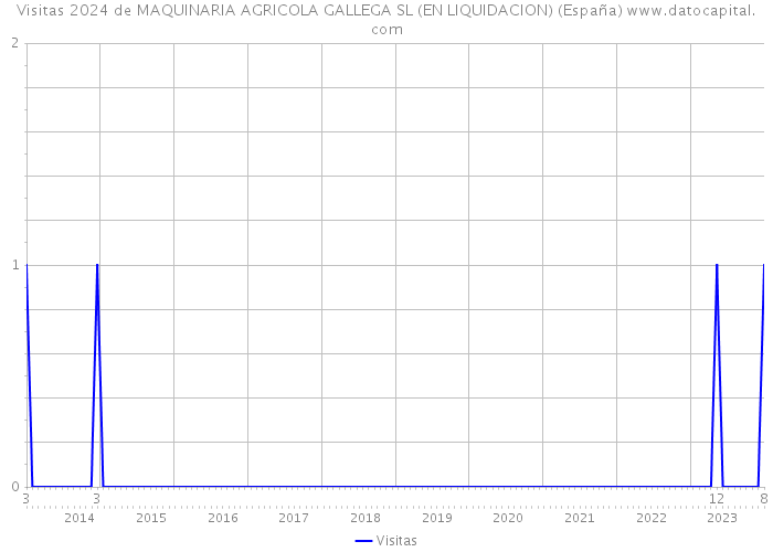 Visitas 2024 de MAQUINARIA AGRICOLA GALLEGA SL (EN LIQUIDACION) (España) 