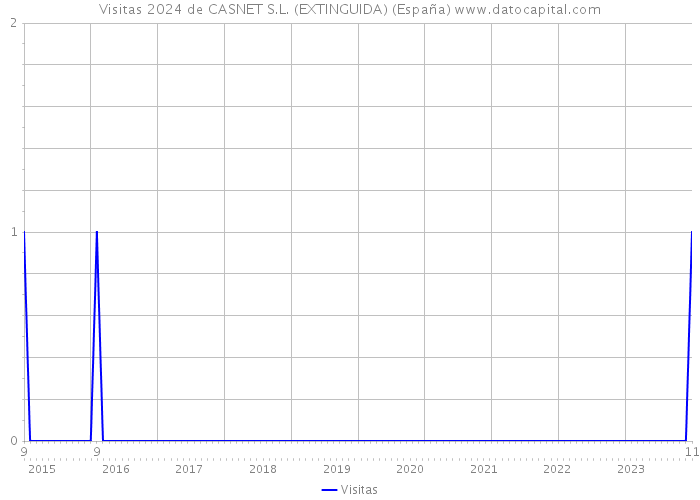 Visitas 2024 de CASNET S.L. (EXTINGUIDA) (España) 