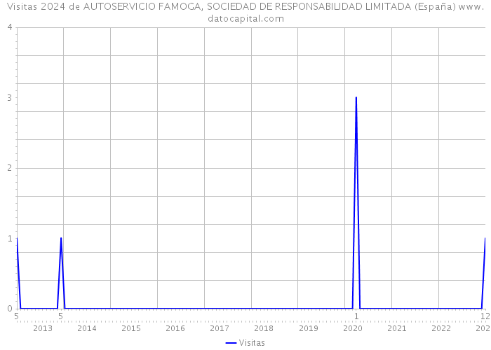 Visitas 2024 de AUTOSERVICIO FAMOGA, SOCIEDAD DE RESPONSABILIDAD LIMITADA (España) 