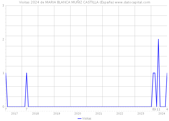 Visitas 2024 de MARIA BLANCA MUÑIZ CASTILLA (España) 