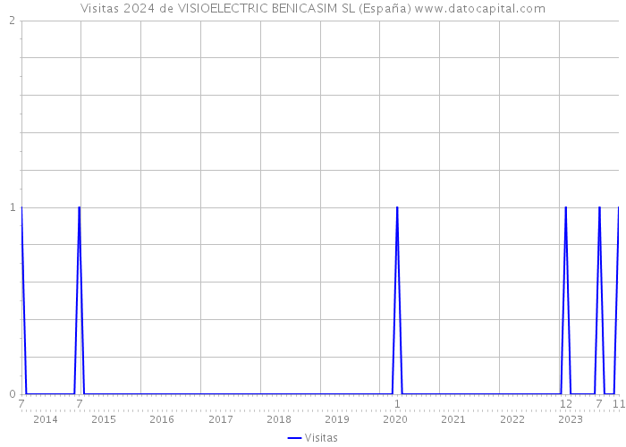 Visitas 2024 de VISIOELECTRIC BENICASIM SL (España) 