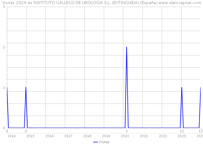 Visitas 2024 de INSTITUTO GALLEGO DE UROLOGIA S.L. (EXTINGUIDA) (España) 