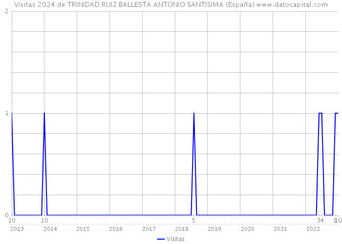 Visitas 2024 de TRINIDAD RUIZ BALLESTA ANTONIO SANTISIMA (España) 