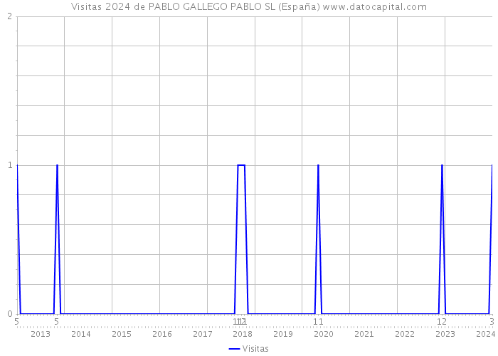 Visitas 2024 de PABLO GALLEGO PABLO SL (España) 