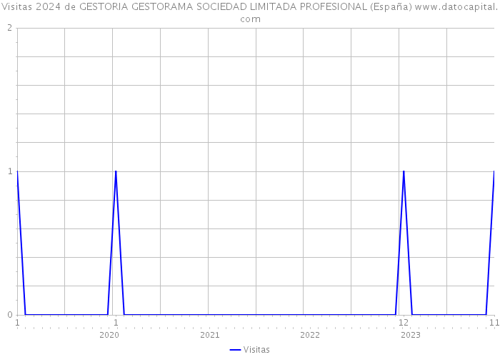 Visitas 2024 de GESTORIA GESTORAMA SOCIEDAD LIMITADA PROFESIONAL (España) 