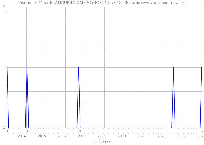 Visitas 2024 de FRANQUICIA CAMPOY RODRIGUEZ SL (España) 