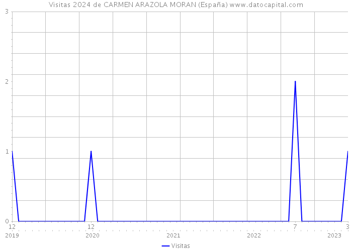 Visitas 2024 de CARMEN ARAZOLA MORAN (España) 