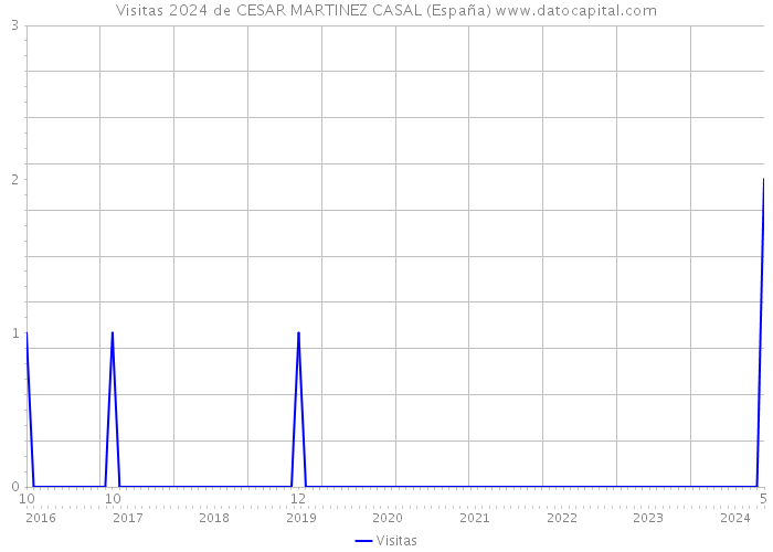 Visitas 2024 de CESAR MARTINEZ CASAL (España) 