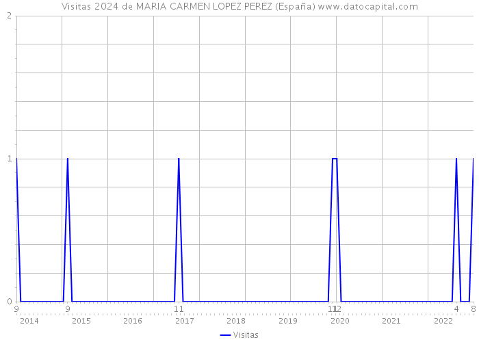 Visitas 2024 de MARIA CARMEN LOPEZ PEREZ (España) 